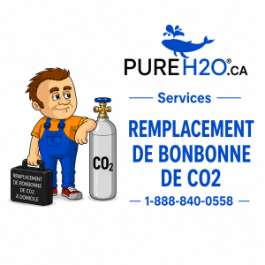 Service de remplacement de bonbonne de CO2 alimentaire