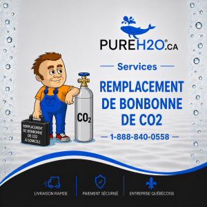 Service de remplacement de bonbonne de CO2 alimentaire