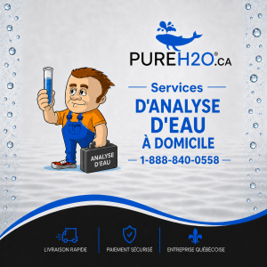 Service d'ANALYSE D'EAU à domicile